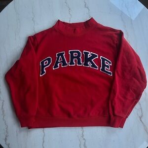 Parke Red Mockneck